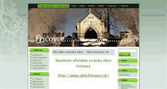 Desktop Screenshot of fricovce.eu